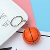 TOYMYTOY 4CM Stimulated Basketball Key Chain Sports Key Ring Souvenir Car Hanging Decoration(Orange Rough Surface) view 4