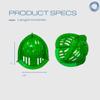 AquaLogix Total Body Water Weights Bundle, Polycarbonate Upper Body Bells & Padded Lower Body Fins, Water Exercise, Pool Exercise, Water Aerobics, Colors Indicate Resistance Level (Green = Low) view 4