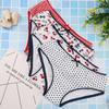 Buyless Fashion Girls Panties Assorted Colors Soft Cotton Brief Underwear 4 Pack - BS18-GC-1-2 Red/Navy view 3