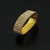 JSEA G5-Ladies Rhinestone Bracelet Stretch Silver Tone Womens Elastic Bracelet Bangles Small Wrist Gold Tone view 4