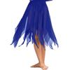 Freebily Women's Chiffon Belly Dance Side Split Lightweight Handkerchief Maxi Skirt Performance Costume Blue One Size view 2