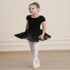 WEGETIT Leotard Girls Gymnastics Toddler Dance Ballet Pink Leotard Dresses with Skirt (Black,2-4T) view 4