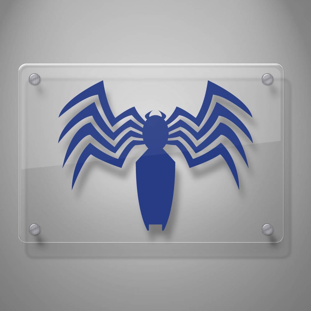 Yoonek Graphics Spider Venom Vinyl Decal Sticker # 866 (6" x 7.8", Other)