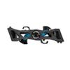 XPEDO GFX Neo Clipless Bicycling Pedals | Nylon Body, Cromoly Spindle, 3 Sealed Bearings, 16 Co-Molded Pins, 6 Float | MTB Trail/Enduro | Black/Blue view 3