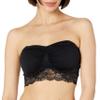 Ahh By Rhonda Shear Women's Seamless Lace Bra with Removable Straps, Black,Medium view 3