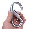25kN Climbing Carabiner  UIAA CE Rated 5620LB  Heavy Duty Twist Locking Carabiner Clip - Industrial Strength Large Steel Oval Caribeaner - Rock Climbing Caribeener Clips for Rigging, Ropes view 4