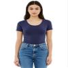 Emmalise Women's Short Sleeve Tshirt Scoop Neck Tee Value Set (3Pk, Blk, Navy, Yolk Yellow, Small) view 4