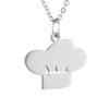 AOCHEE Chef Hat Shaped Pendant Necklace Cooking Symbol Jewelry  view 1