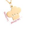 AOCHEE Chef Hat Shaped Pendant Necklace Cooking Symbol Jewelry  view 2