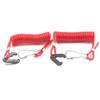 ZOOKOTO 2pcs Outboard Replacement Engine Stop Lanyard Motor Safety Rope Kill Switch Key Lanyard for Yamaha Tohatsu Outboard Motors view 1