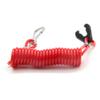 ZOOKOTO 2pcs Outboard Replacement Engine Stop Lanyard Motor Safety Rope Kill Switch Key Lanyard for Yamaha Tohatsu Outboard Motors view 2