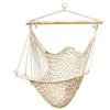 Thxbye Hammock Net Chair - Cotton Rope Cradle Chair with Wood Stretcher for Yard, Bedroom, Porch, Beach, Indoor, Outdoor Capable of 330lbs view 1