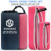 HOEAAS Microfiber Travel Camping Towels, Quick Dry Towel Super Absorbent Compact Soft Lightweight Fast Drying Sports Towel for Sweat for Pool,Gym,Hiking,Backpacking(XXL:72''x32''+24''x12'') view 2