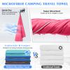 HOEAAS Microfiber Travel Camping Towels, Quick Dry Towel Super Absorbent Compact Soft Lightweight Fast Drying Sports Towel for Sweat for Pool,Gym,Hiking,Backpacking(XXL:72''x32''+24''x12'') view 4