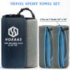 HOEAAS 2 Pack Microfiber Camping Towels, Quick Dry Towel, Super Absorbent Ultra Compact Travel Towel Soft Lightweight Sports Towel for Sweat Fast Drying Towels for Pool,Gym,Hiking,Backpacking,Fitness view 2