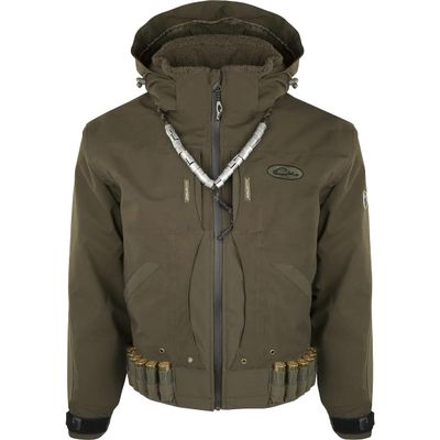 Drake Waterfowl Guardian Elite Flooded Timber Jacket - Uninsulated Green Timber 2Xlarge