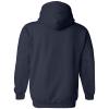 UGP Campus Apparel AH01 - Emory Eagles Basic Block Hoodie - 2X-Large - Navy view 4
