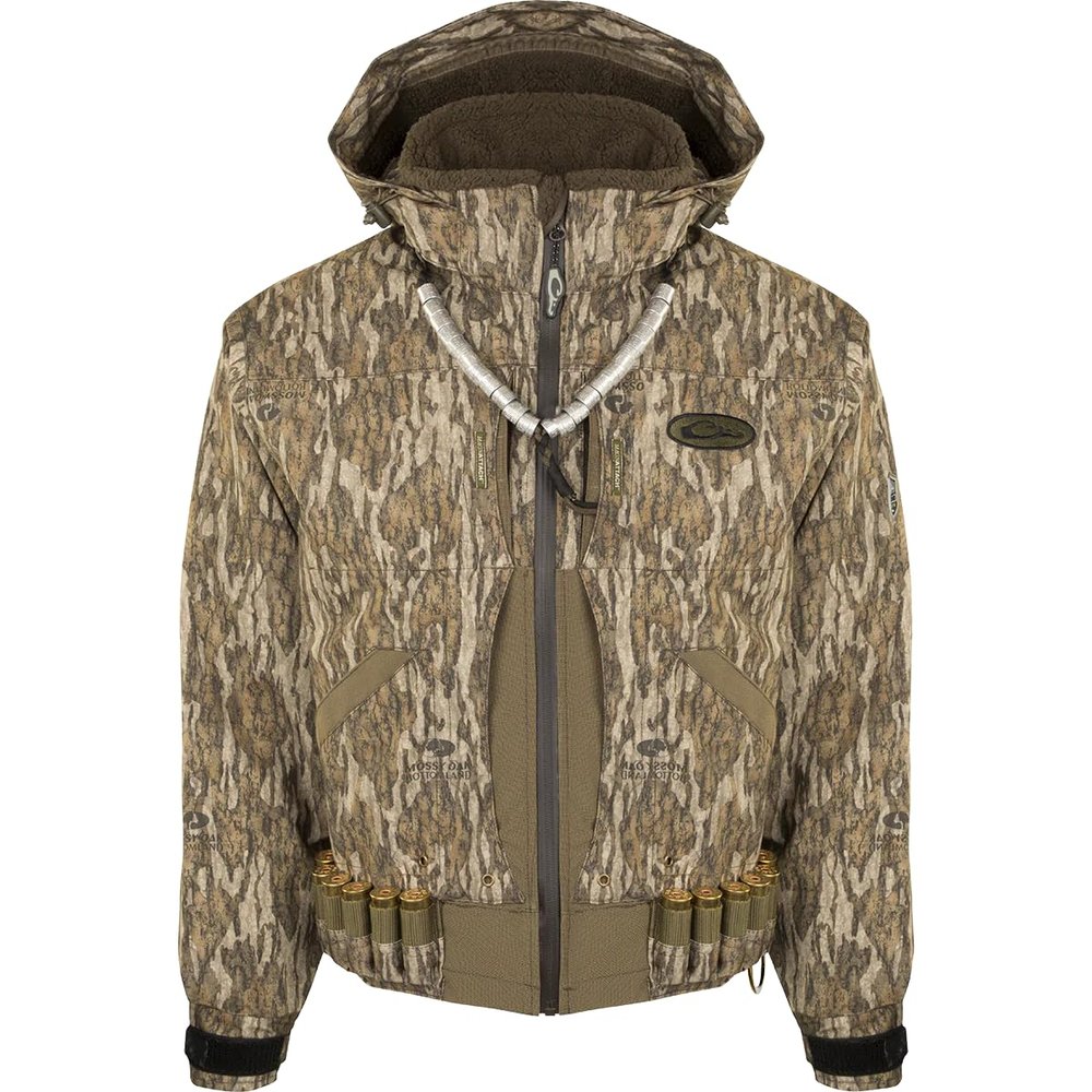 Drake Waterfowl Guardian Elite Flooded Timber Jacket - Shell Weight Mossy Oak Bottomland 3Xlarge