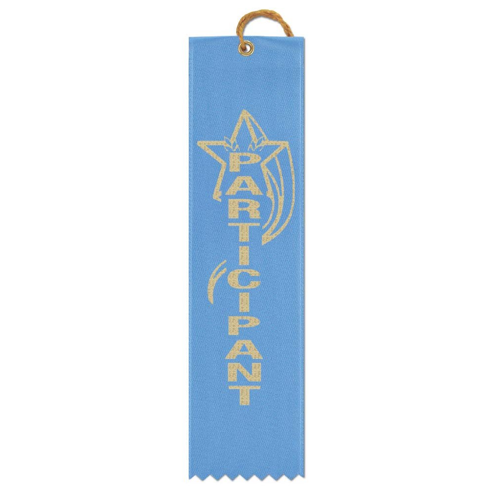 Hodges Badge Company Star Participant Ribbon  25 Count or 50 Count Pack (25)