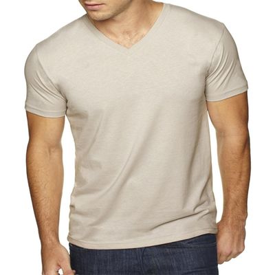 Next Level Apparel 6440 Mens Premium Fitted Sueded V-Neck Tee -2 Pack, Military Green + Sand (2 Shirts) - X-Small