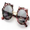 Kids sunglasses - Girl Round Circular kitty Cat Ages 2 to 8 years old - 100% UV Protection (Pink) view 1