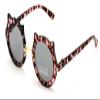 Kids sunglasses - Girl Round Circular kitty Cat Ages 2 to 8 years old - 100% UV Protection (Pink) view 2