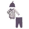 KicKee Pants Little Boys Kimono Newborn Gift Set with Elephant Box - Natural Bush Baby, 0-3 Months view 1