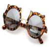 Kids sunglasses - Girl Round Circular kitty Cat Ages 2 to 8 years old - 100% UV Protection (Tortoise) view 1