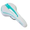 GORIX Bike Saddle Seat Comfortable Cushion with Rail Mountain Road Bicycle for Men and Women (GX-C19) (WhiteCeleste) view 1