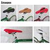 GORIX Bike Saddle Seat Comfortable Cushion with Rail Mountain Road Bicycle for Men and Women (GX-C19) (WhiteCeleste) view 2