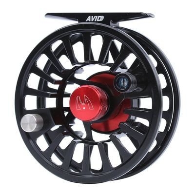 Maxcatch Fly Fishing Reel with CNC-machined Aluminum Body Avid Series Best Value - 1/3, 3/4, 5/6, 7/8, 9/10 Weights(Black, Green, Blue, Silver, Black&Silver) (Black, 3/4 wt)