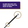 Weaver Livestock Basic Pig Show Whip with Chrome Tipped Handle, Hog Livestock Whip for Show Ring Competition, Leather Pig Whips for Showing view 2