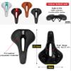 GORIX Bike Saddle Seat Comfortable Cushion with Rail Mountain Road Bicycle for Men and Women (GX-C19) (WhiteRed) view 3