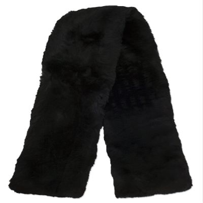 ECP Equine Comfort Products Easy Fit Genuine Merino Sheepskin Girth Cover, Prevents Gall Sores & Chafing, Sweat-Absorbing, Breathable, Soft & Protective, 44 Inches, Black