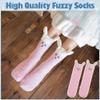 LANLEO Fuzzy Socks For Women Slipper Socks Fluffy Winter Warm Soft Cozy Plush Cute Animal Sleeping Christmas Socks Sheep view 3