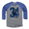 500 LEVEL Auston Matthews 3/4 Sleeve T-Shirt (Baseball Tee, XXX-Large, Royal/Heather Gray) - Auston Matthews Alpha B view 1