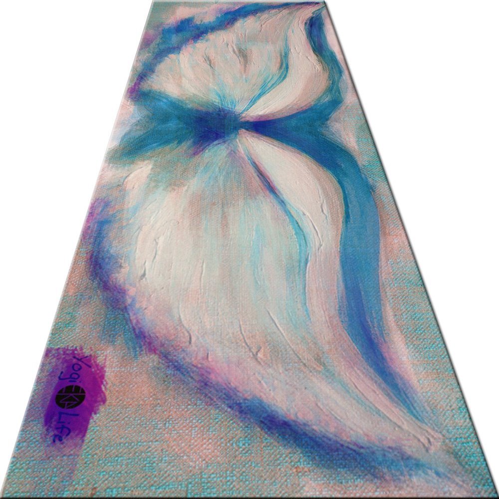 Eka YogiLife Fallen - Designer Printed Yoga Mat, Printed Jute Yoga Mat, Natural Rubber and Cork, Eco-Friendly, Custom Yoga mat