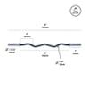 EZ Curl Bar [Bells of Steel] EZ Bar Olympic Curl Barbell for Bicep, Tricep Workouts, 2-Inch Curling Barbell with Angled Grips for Home Gym, 500lb Weight Capacity view 4