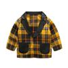 Moyikiss Studio Baby Boy Outfits Set Cotton Long Sleeves Gentleman Jumpsuit with Bow Tie & Plaid Coat 2Pcs (Yellow, 70/0-9Months) view 3