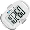 3DFitBud Simple Step Counter Walking 3D Pedometer by 3DActive with Clip, Lanyard Accurate Step Tracker Large Display, Easy to Use for Kids Men Women Adult Seniors Daily Step Tracking - A420S - White view 1