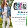 3DFitBud Simple Step Counter Walking 3D Pedometer by 3DActive with Clip, Lanyard Accurate Step Tracker Large Display, Easy to Use for Kids Men Women Adult Seniors Daily Step Tracking - A420S - White view 4