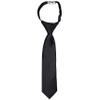 LUTHER PIKE SEATTLE Boys Tie  Kids Tie | Zipper Dress Ties | Adjustable Necktie for Toddlers & Children | Formal Ties for Boys for Weddings, School & Church - Black view 1
