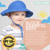 Brook + Bay Kids Sun Hat - Toddler Beach Hat Boys & Girls - UV Swim Hat with Wide Brim Royal Blue Medium - Royal Blue view 2
