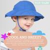Brook + Bay Kids Sun Hat - Toddler Beach Hat Boys & Girls - UV Swim Hat with Wide Brim Royal Blue Medium - Royal Blue view 4