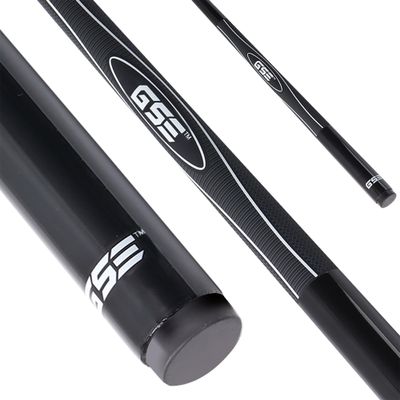 GSE Games & Sports Expert 58" 2-Piece Fiberglass Graphite Composite Billiard Pool Cue Stick for Men/Women, Billiard Cue Stick for House or Commercial/Bar Use (Black, 21 Oz)