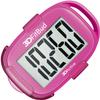 3DFitBud Simple Step Counter Walking 3D Pedometer by 3DActive with Clip, Lanyard Accurate Step Tracker Large Display, Easy to Use for Kids Men Women Adult Seniors Daily Step Tracking - A420S - Pink view 1
