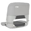 Oceansouth Skipper folding boat seat (Grey/Charcoal) seat boat fishing seats canoe with back support paddleboard kayak cushion covers waterproof cushions swivel bobber jon bass accessories mount view 2