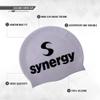 Synergy Silicone Swim Caps 3-Pack (Black/Lavender/Pink BL 3-Pack) view 3