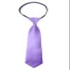 Spring Notion Boys' Pre-tied Satin Zipper Necktie - Adjustable Ties for Kids, X-Large, Wisteria view 1