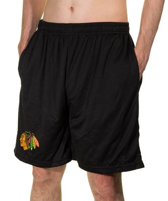 Calhoun NHL Men's Team Logo Air Mesh Shorts (Chicago Blackhawks, XX-Large)